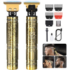Yogingo Professional Hair Trimmer For Men, Cordless Rechargeable Beard Trimmer Hair Clippers For Men, Metal Body Cutting Grooming Kit, Beard Shaver Barbershop, Bronze