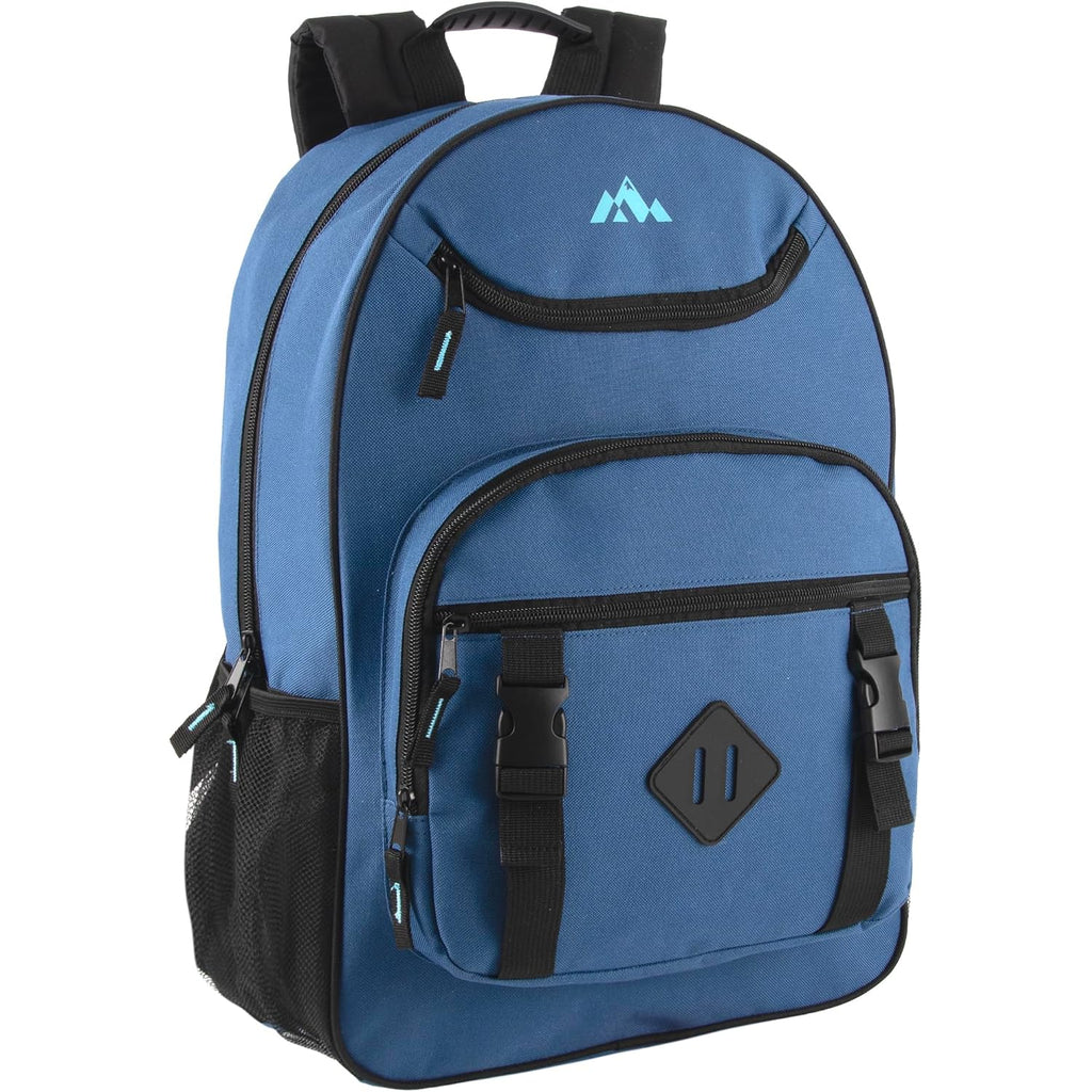 Trail Maker 24 Pack Bulk Laptop Backpacks For College, Hiking, And Homeless Adults Donation In Bulk, With Padded Straps (Female Colors Pack)
