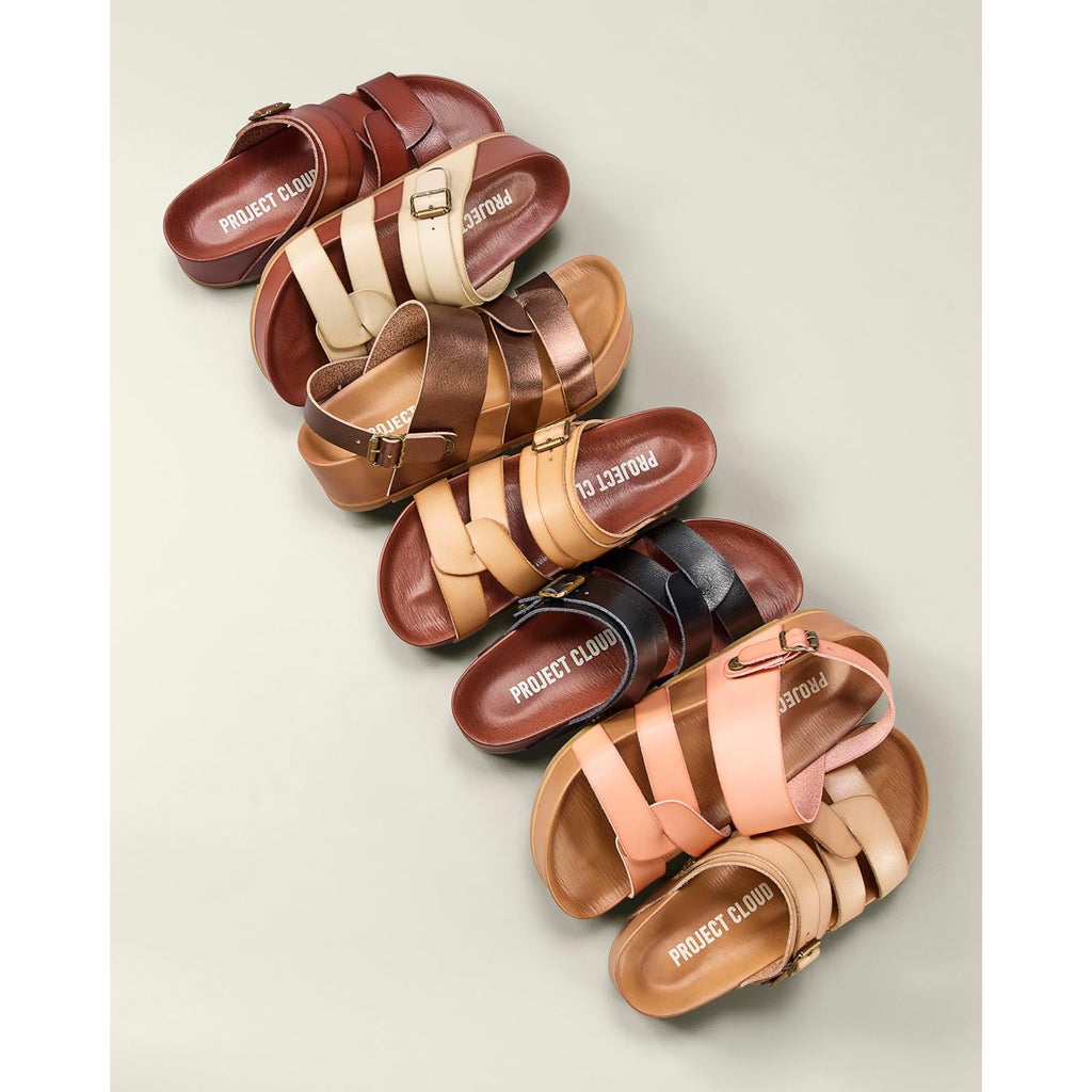 Project Cloud Platform Sandals Women – Strappy Wedges With Comfortable Plush & Soft Insole – Lightweight & Non Slip Platform Sandals For Women 2026