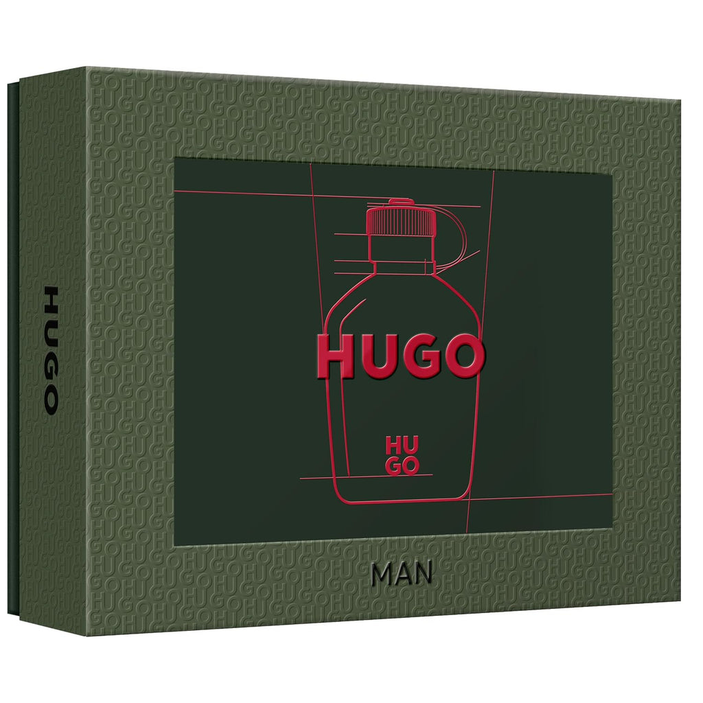 Hugo Boss Hugo Man Eau De Toilette 3-Piece Gift Set -Edt 4.2 Fl Oz, Shower Gel 1.6 Fl Oz, Deodorant 2.4 Oz - With Notes Of Green Apple & Fir Balsamk – Long Lasting Fragrance