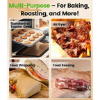 200 Pcs Unbleached Parchment Paper Sheets For Baking 12X16 Inches, Non-Stick And Non-Toxic Pre-Cut Parchment Sheets For Oven, Cooking, Grilling, Air Fryer And Steaming - Fit For Half Sheet Pans