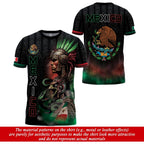 Aztec Shirt For Men, Mexican Flag Shirt, Vintage Mexican Tshirt, Mexico Shirts Men