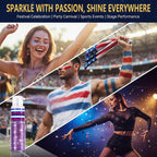Patriotic Red White And Blue Hair And Body Glitter Spray, Hair Glitter Highlighter Powder For Clothes, Festival Party Makeup Fourth Of July Accessories For Women, 4Th Of July Independence Day