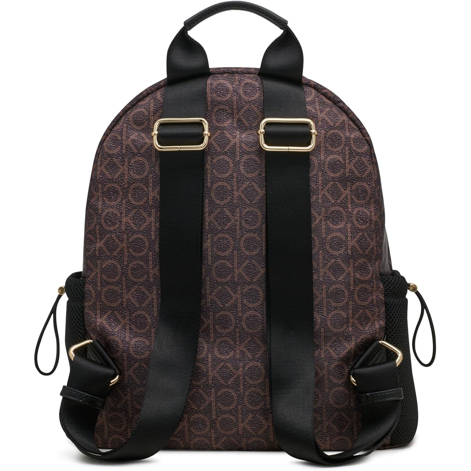 Calvin Klein Jessie Organizational Backpack, Brown/Khaki/Black, One Size