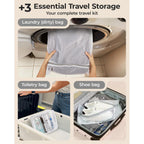 Bagsmart Travel Vacuum Bags With Rechargeable Electric Pump, 18Pc Kit | Wireless Pump, Bonus Shoe, Laundry & Toiletry Bags, Reclaim 80% Luggage Space. Ideal For Suitcase Packing, Travel & Home.