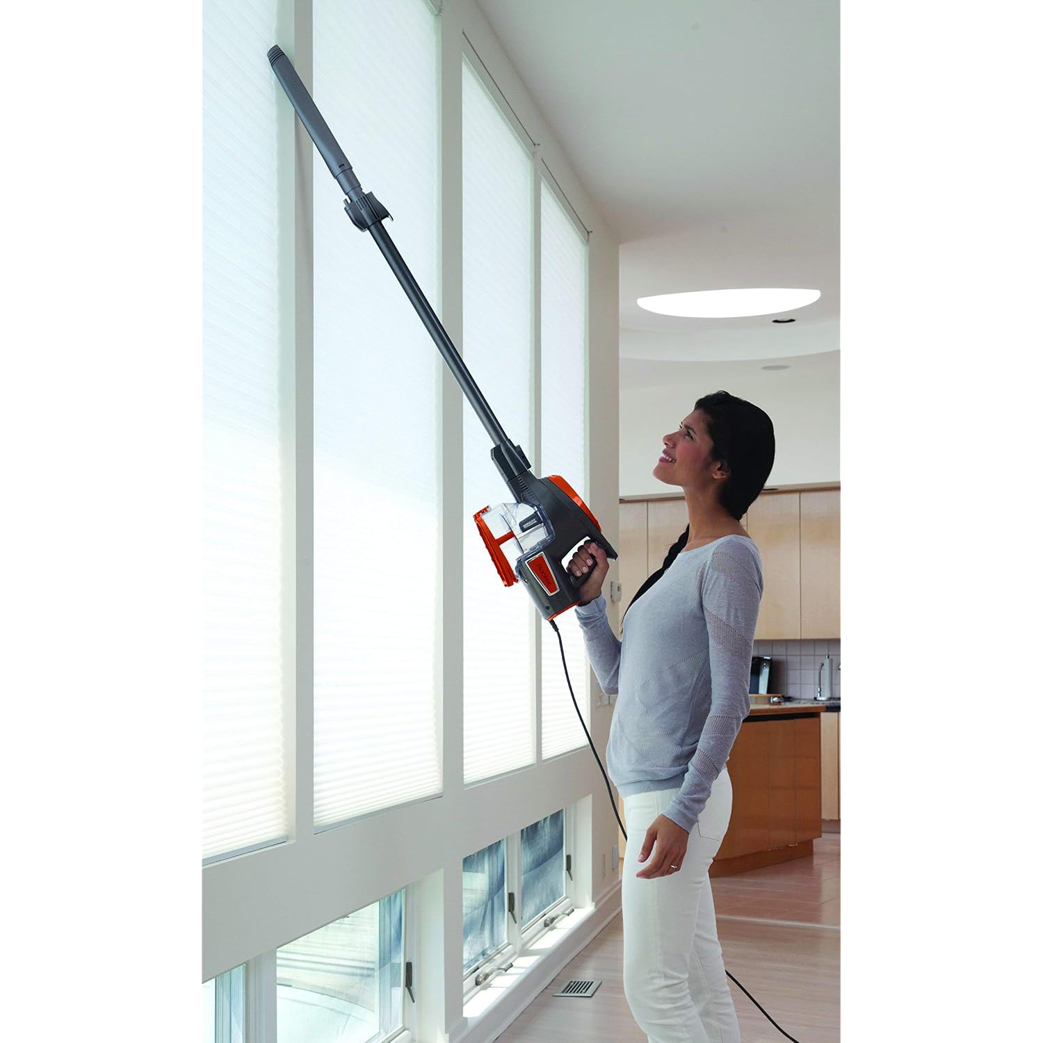 Shark Rocket Hv302 Ultra-Light Corded Bagless Vacuum For Carpet And Hard Floor Cleaning With Swivel Steering, Orange (Renewed)