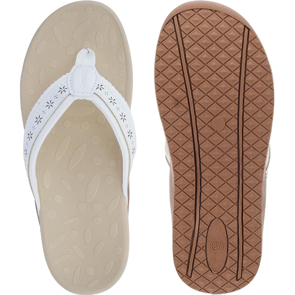 Joomra Women'S Flip Flops Arch Support Orthotic Toe Post Thong Sandals