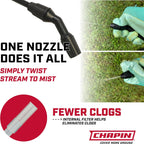 Chapin 2-Gallon Pump Sprayer, Anti-Clog For Consistent Spray