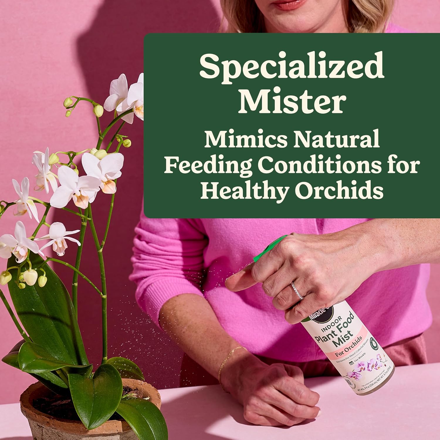 Miracle-Gro Indoor Plant Food Mist For Orchids, 8 Fl. Oz. (2-Pack) | Orchid Plant Food