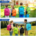48 Pack Backpacks In Bulk, 17 Inches Basic Back Pack For Adult, Bulk Backpacks For Homeless Supplies Wholesale Backpack Lightweight Outdoor Travel Book Bags (8 Color)