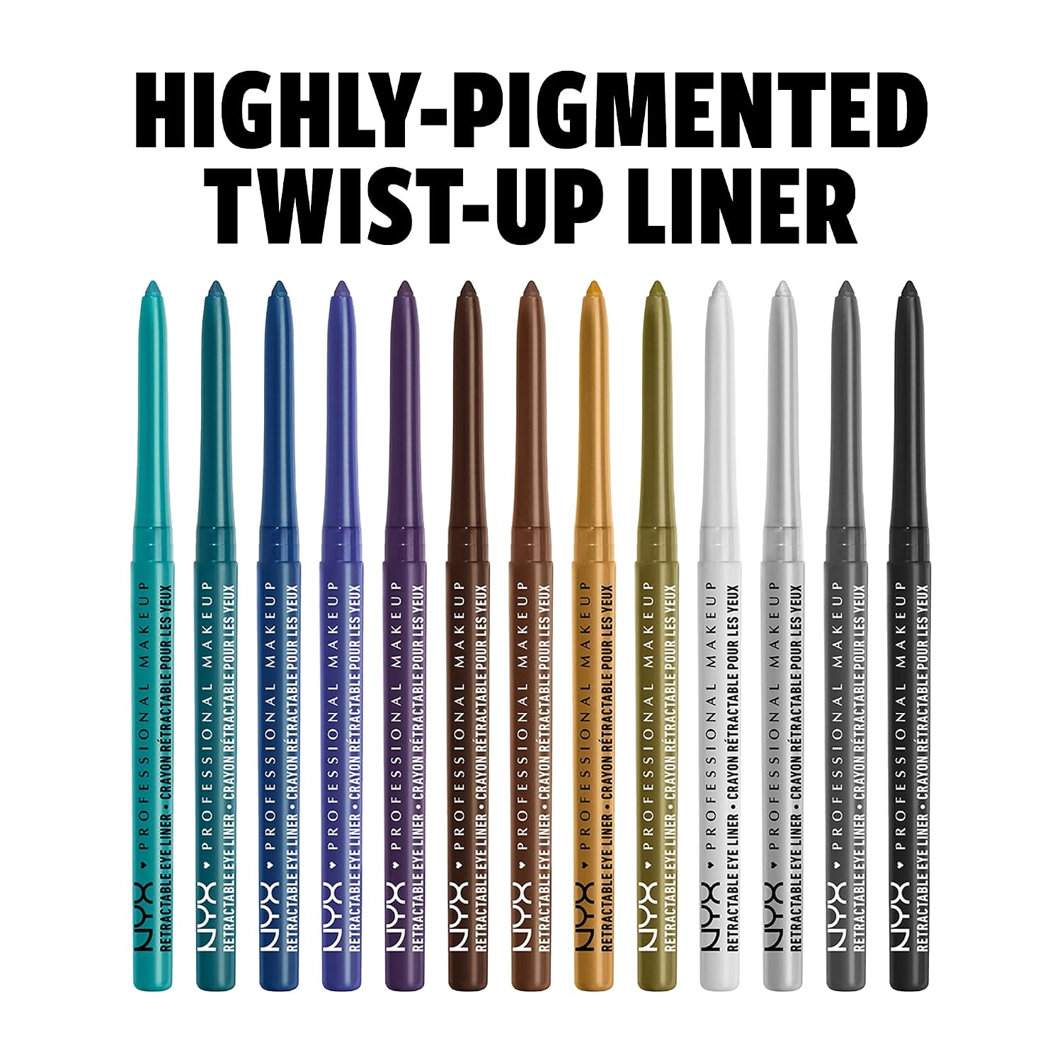 Nyx Professional Makeup Mechanical Eyeliner Pencil, Silver