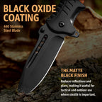 Grand Way Pocket Knife Spring Assisted Folding Knives - Best Camping Hunting Fishing Hiking Survival Knife - Travel Accessories Gear - Stocking Stuffers for Men 0207