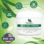 PurOrganica Urea 40% Foot Cream – Made in USA, Dermatologist Tested, Intensive Repair for Dry, Cracked Heels, Corns, Calluses & Rough Feet, Professional Strength Exfoliating & Moisturizing Cream