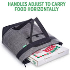 Jumbo Insulated Cooler Bag (Charcoal) With Hd Thermal Insulation - Premium, Collapsible Soft Cooler Makes A Perfect Insulated Grocery Bag, Food Delivery Bag, Travel Bag, Beach Or Picnic Bags