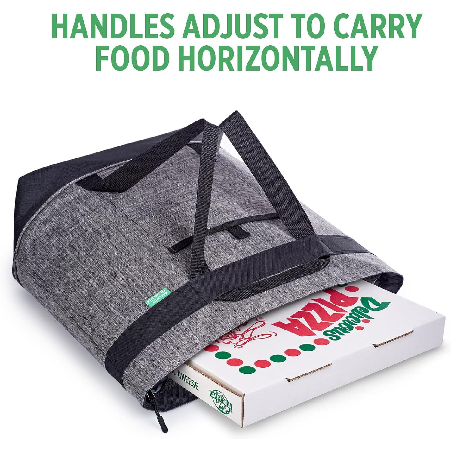 Jumbo Insulated Cooler Bag (Charcoal) With Hd Thermal Insulation - Premium, Collapsible Soft Cooler Makes A Perfect Insulated Grocery Bag, Food Delivery Bag, Travel Bag, Beach Or Picnic Bags
