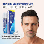 Minoxidil 5% Topical Aerosol Foam, Hair Regrowth 4 Months Treatment For Men, 2.11 Oz (4 Pack)