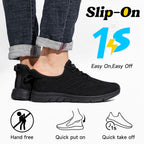 Non Slip Work Shoes For Women Slip On Sneakers Water Resistant Shoe Slip Resistant Food Service Zapatos Antideslizantes Para Mujer, Black Us 5-11