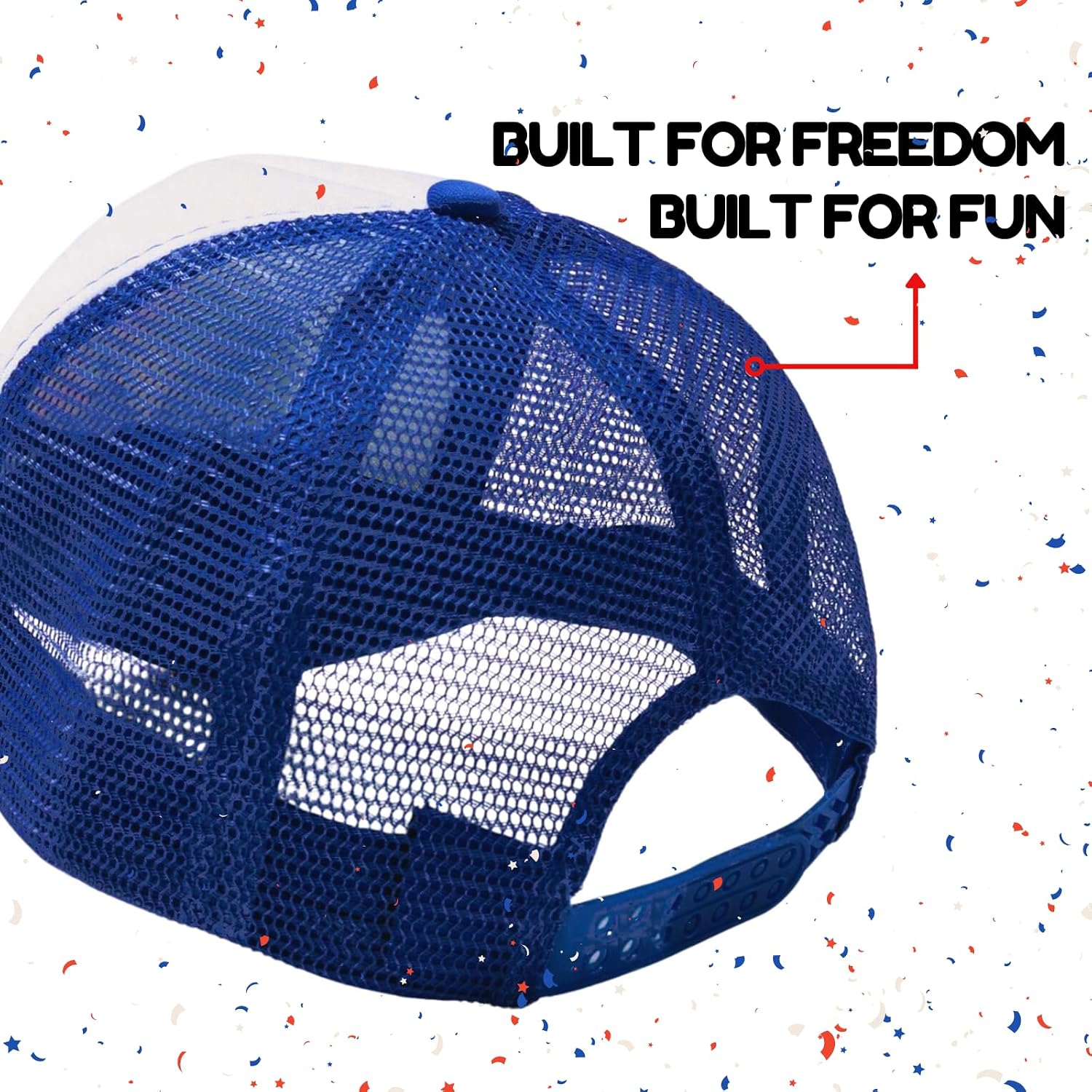 American Flag Trucker Hat USA Snapback Hat 4th of July Patriotic Hats for Men Women Red Blue White 2