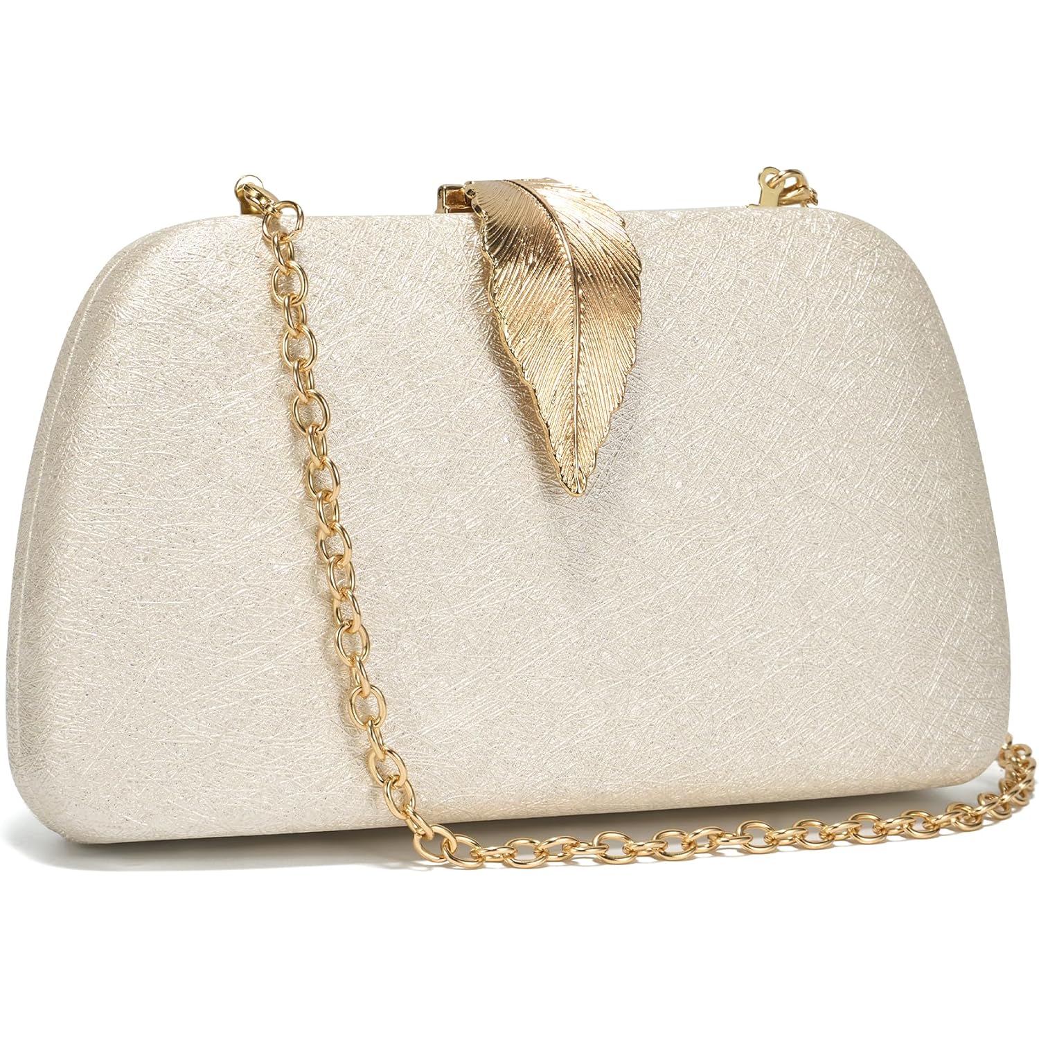 SWEETV CHUNLI Glitter Clutch Purses for Women Elegant Evening Bag for Parties, Weddings, and Formal Events