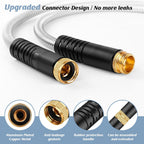 Garden Hose 100Ft With 10-Function Nozzle, No-Kink Water Hose | Metal Hoses With Leak-Proof Connectors, Lightweight, Puncture-Proof, Pet-Proof, Sturdy, 550Psi, Hose For Outdoor, Yard