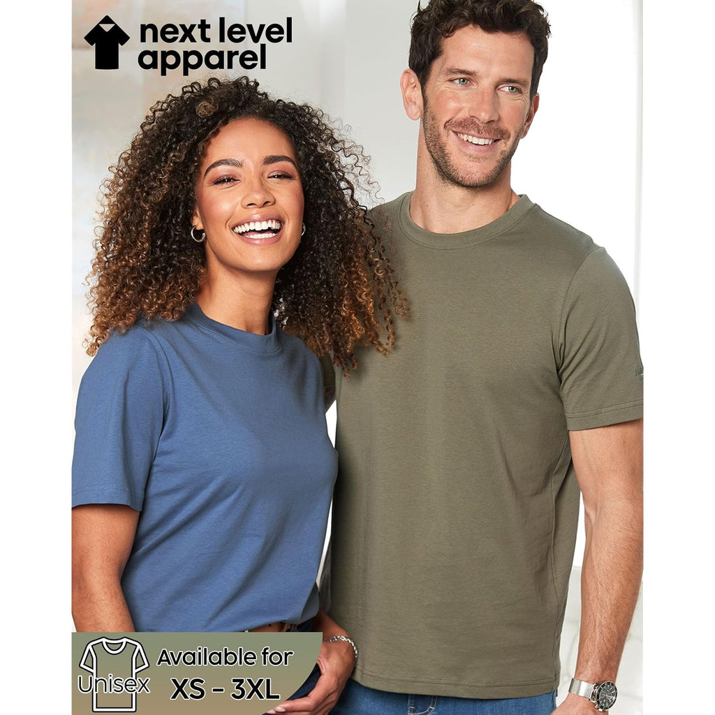 Next Level Apparel 6210 Men'S T-Shirts, Pack Of Unisex Cvc Cotton Blend Bulk Undershirt – Custom Color Set Remera Para Hombre