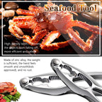 Crab Leg Crackers And Tools - Lobster Crackers And Picks Set Shellfish Crab Claw Cracker Stainless Steel Seafood Crackers & Forks - Lobster Tools For Eating