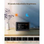 Clock With Day And Date For Elderly, 7" Large Display Digital Calendar Day Clock With 20 Custom Alarms And Medicine Reminders, Dimmable Dementia Alzheimers Clocks For Seniors, Black (Ac Powered)