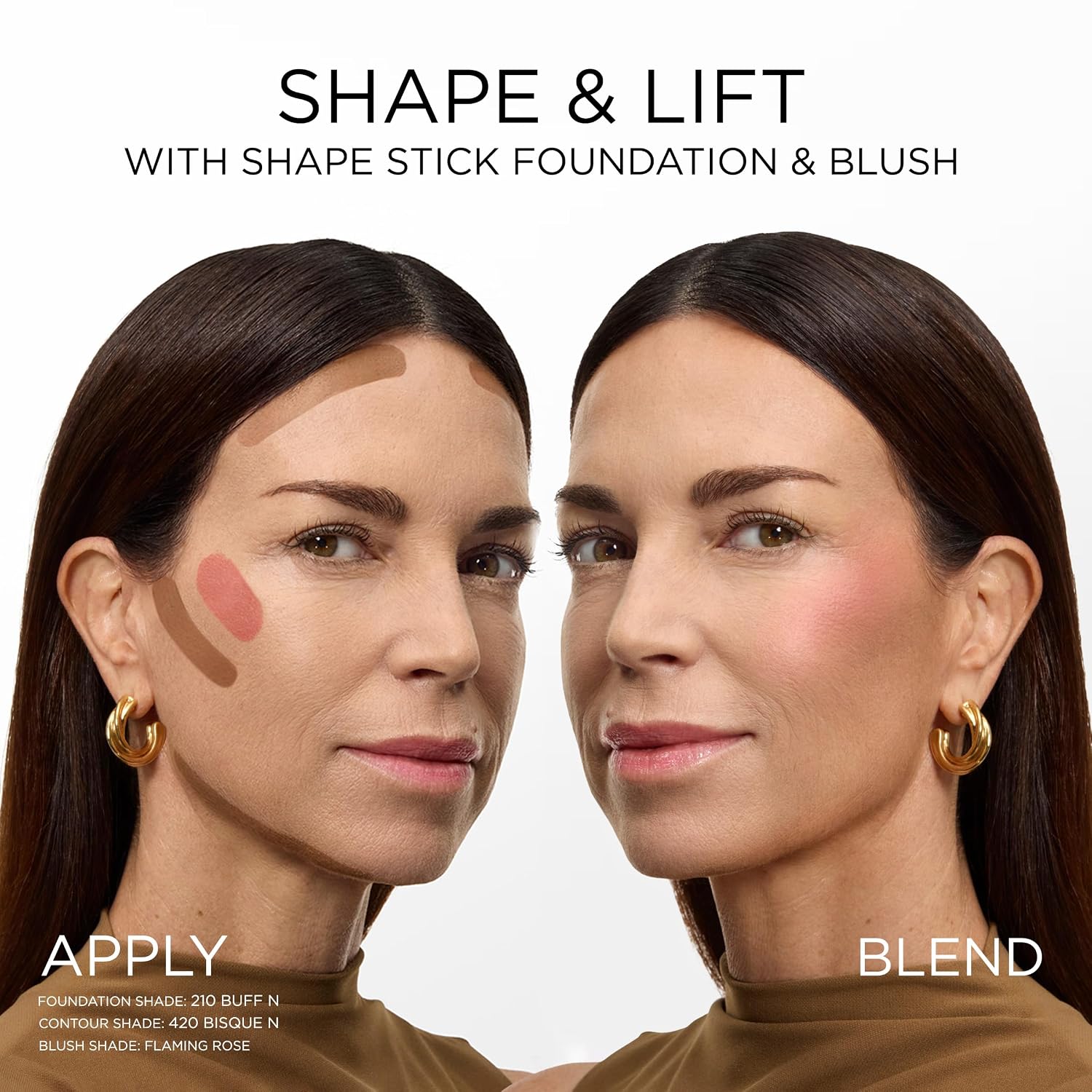 Lancôme Teint Idole Ultra Wear Shape Stick Blush - Creamy, Blendable & Lightweight Blush Makeup Stick, Long-Lasting Coverage, 24H Wear, Skincare Infused With Jojoba Oil, For All Skin Types