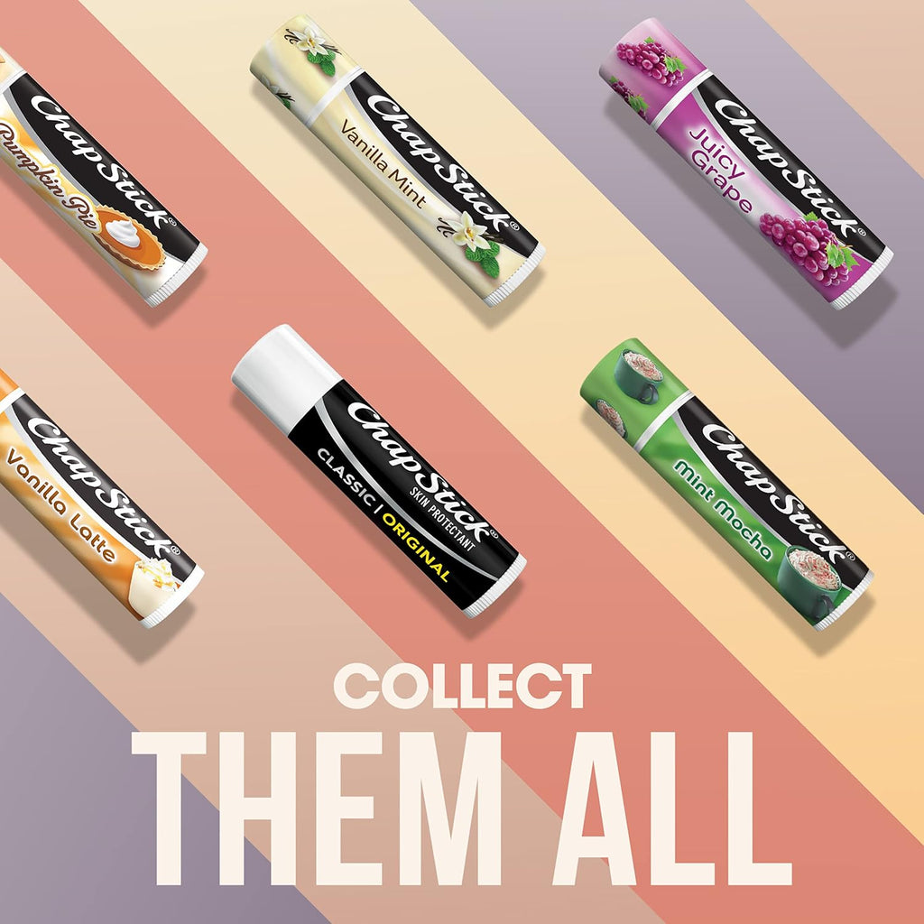 Chapstick Classic Original Lip Balm Tubes, Lip Care - 0.15 Oz (Pack Of 3)