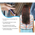 Hair Cutting Collar Tool, Salon Hairdressing Hair Dye Cape With Angular & Straight Cutting Guidelines, Waterproof