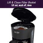 Mr. Coffee Black Coffee Maker, 12 Cups, With Auto Pause And Glass Carafe, Perfect For Home And Office Use