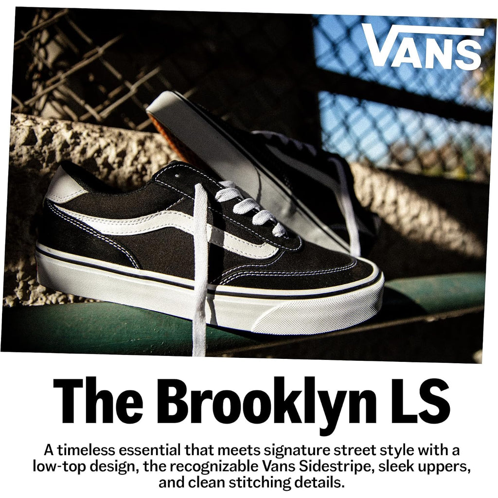 Vans Womens Brooklyn Ls Shoe | Low-Top Sneakers For Everyday Wear, Walking, Work & Fashion