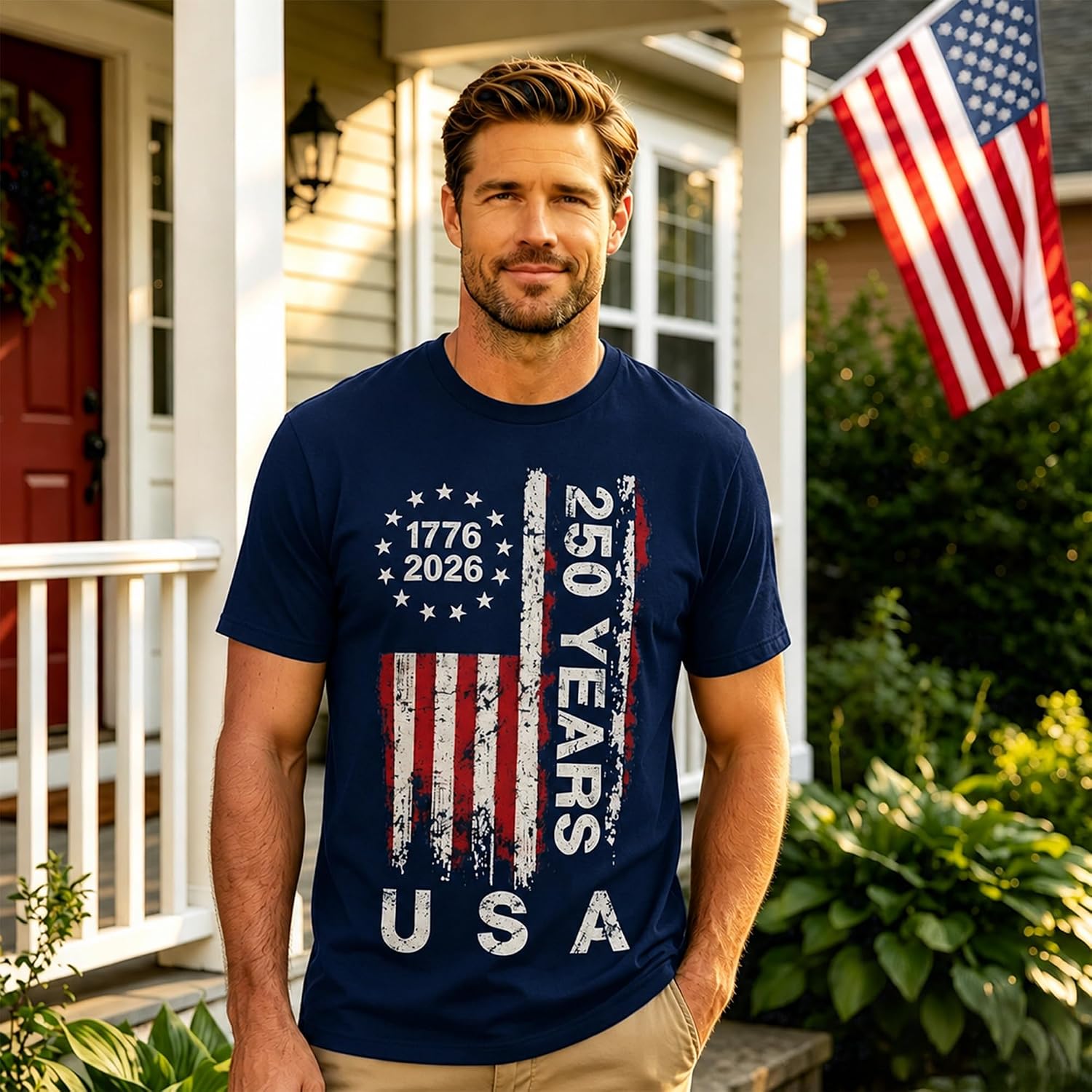 250 Anniversary Usa Shirts: 1776-2026 250Th Birthday Patriotic American Flag T-Shirt 4Th Of July Shirt