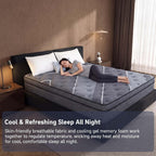 Full Mattress 12 Inch, Luxury Hotel-Level Cooling Hybrid Mattress In A Box