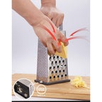 Kaishun Cheese Grater, 4-Sided Box Grater For Cheese, Vegetable & Fruit