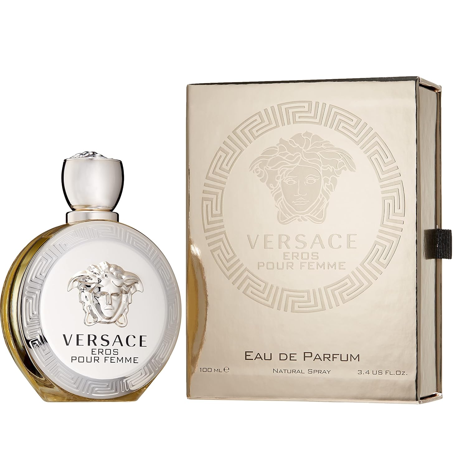Versace Eros Eau De Parfum Spray For Women, 3.4 Fl Oz (Pack Of 1)