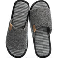 Mens Cozy Memory Foam Slippers Indoor Outdoor Gifts For Men Slip On House Shoes Anti-Skid Soft Open Toe Slippers