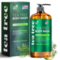 Artnaturals Tea Tree Body Wash 16 Fl Oz - Extra Strength Shower Gel With Rosemary & Oregano - For Acne, Athlete'S Foot, Jock Itch, Ringworm & Body Odor - Men & Women, Sulfate & Paraben Free