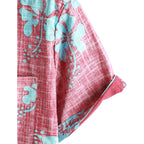 Vatpave Mens Front Pocket Hawaiian Shirts Casual Floral Shirts Short Sleeve Button Down Beach Tropical Shirts