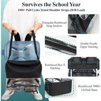 Clear Backpack For School - 18 Inch Extra Large Clear Bookbag Black | Heavy Duty Pvc, 3 Front Pockets, 2 Large Compartments, Fit 16" Laptop, 900D Oxford Base, Padded Straps And Back, Age 12+