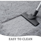 Soft Runner Rugs For Bedroom Living Room Plush Fluffy Rug 2X6 Feet, Shag Furry Area Rug Carpet Non Shedding For Nursery Children Kids Girls Room Home Decorative, Grey