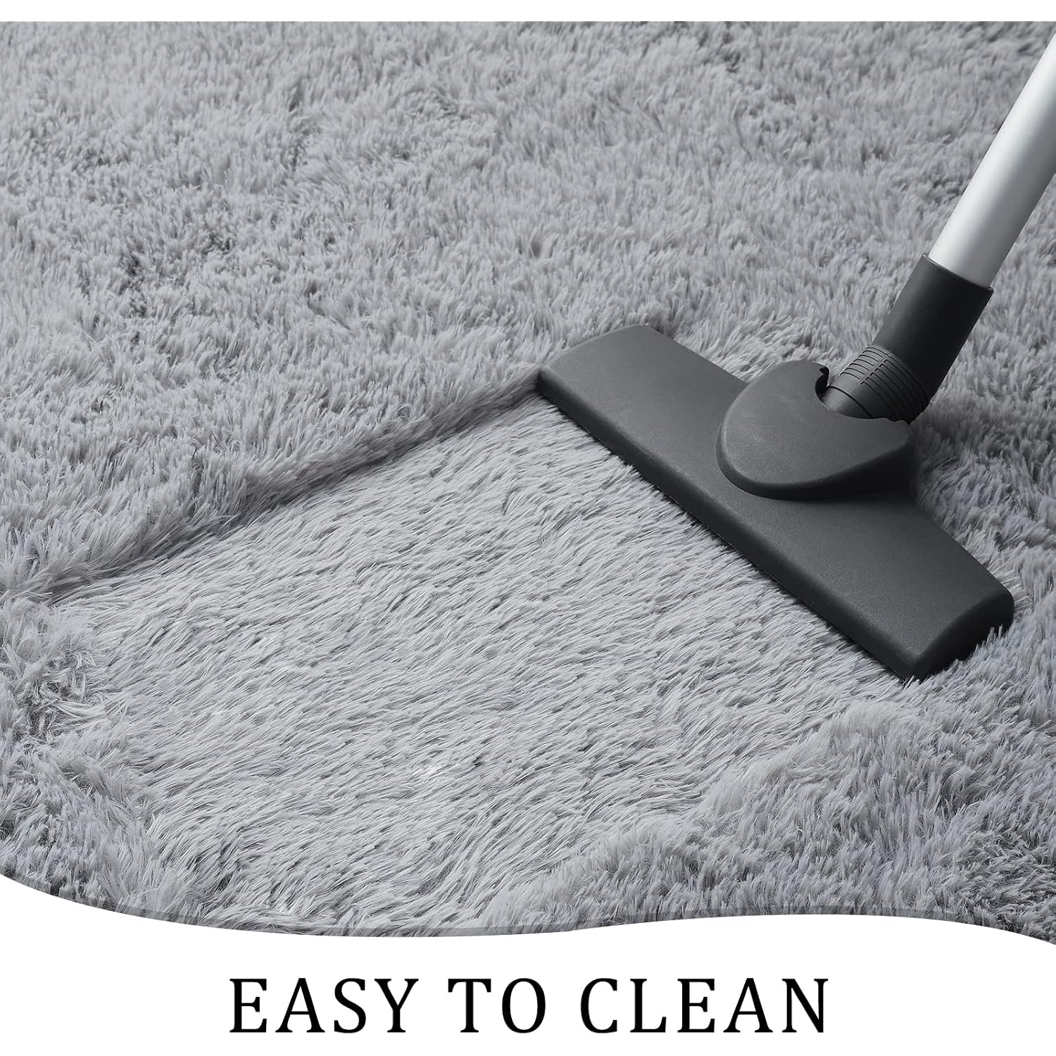 Soft Runner Rugs For Bedroom Living Room Plush Fluffy Rug 2X6 Feet, Shag Furry Area Rug Carpet Non Shedding For Nursery Children Kids Girls Room Home Decorative, Grey