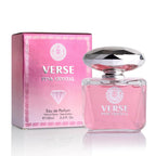 Verse Pink Crystal Eau De Parfum For Woman - Top Notes Of Pomegranate, Yuzu & Iced Accord - Base Notes Of Peony, Lotus, Magnolia, Amber, Musk & Mahogany - Floral & Fruity Scent - Elegant 100Ml Bottle
