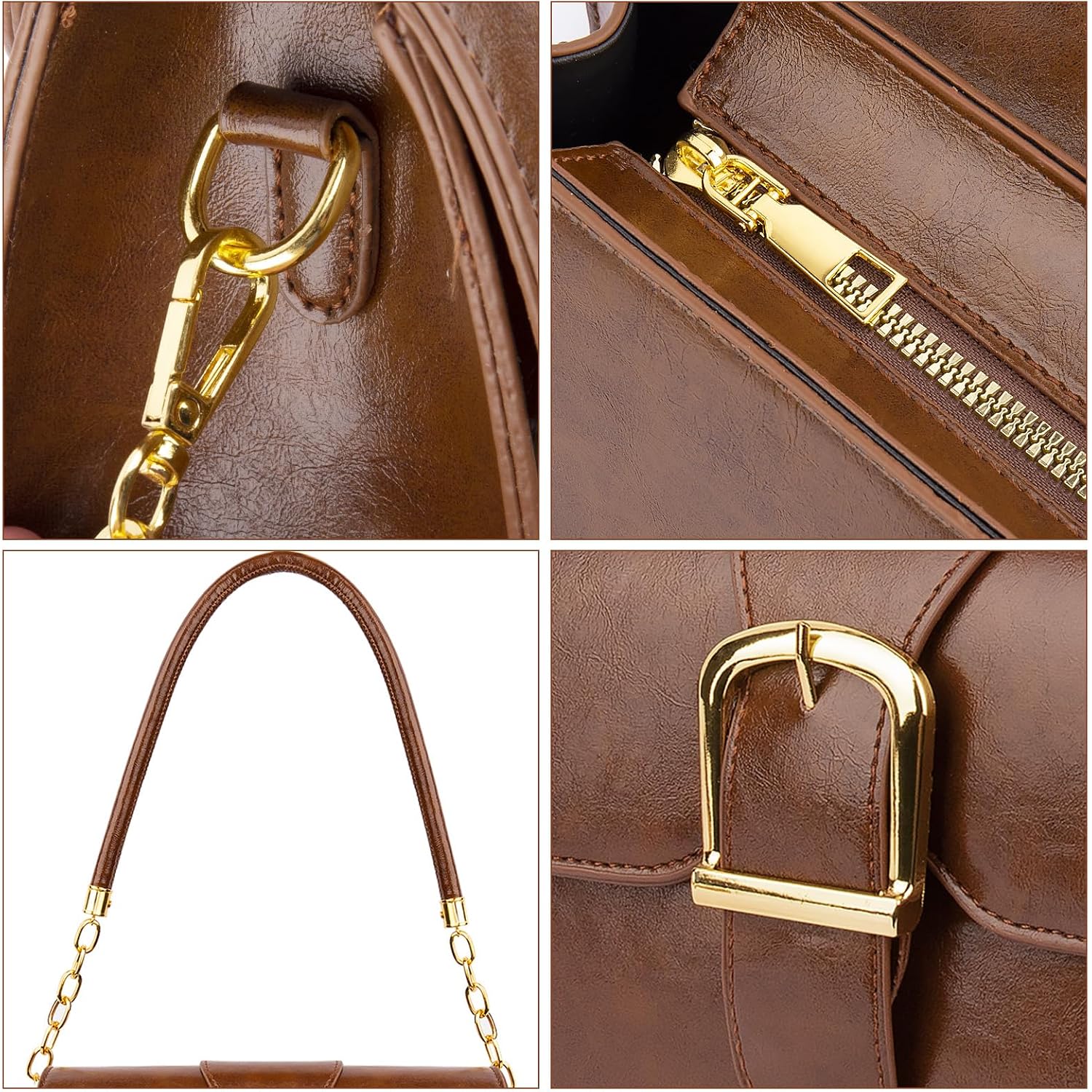 Shoulder Bag For Women, Vegan Leather Classic Crossbody Purses Handbags, Trendy Hobo Bag Tote Purses For Women