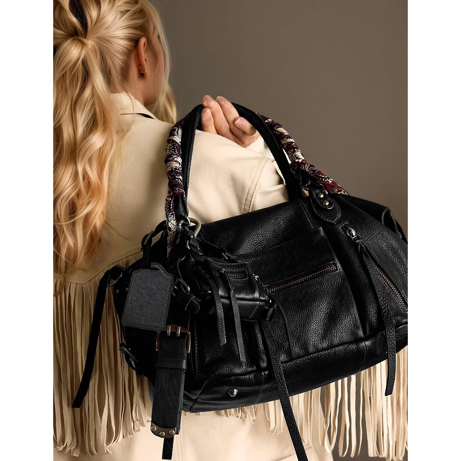 Women Mini Tote Bags (8 L) City Bags Tote Bag Purse Vegan Leather Hobo Handbags With Adjustable Dual Straps