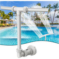 Water-Fountain Dual Spray Swimming-Pool-Accessories - Upgrade Above/Inground Waterfall Cooler, Adjustable 2 In 1 Nozzle, High Pressure Pond Aerator, Garden Sprinkle Feature Outdoor Décor