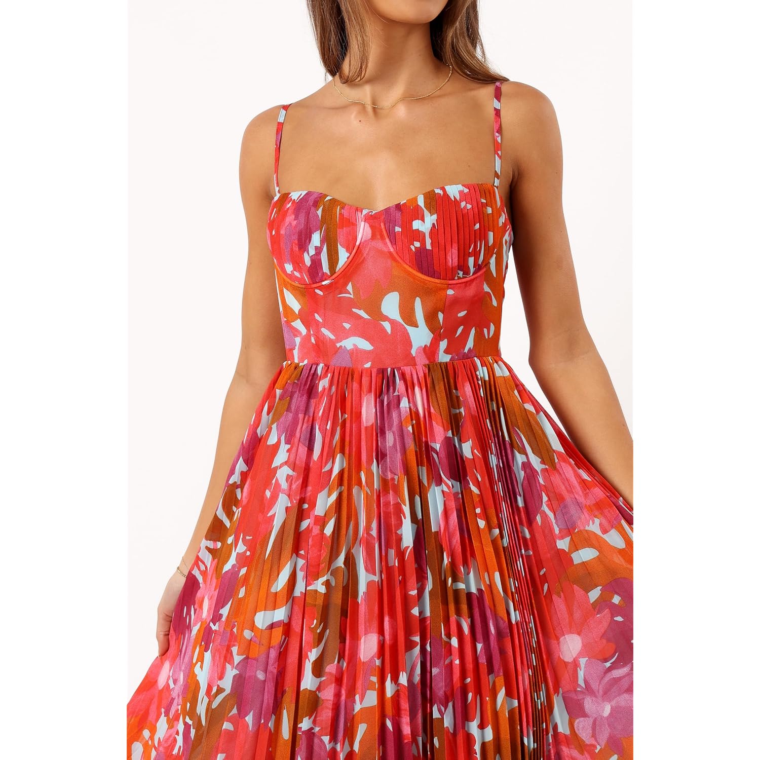 Petal & Pup Women'S Achanti Pleated Maxi Dress