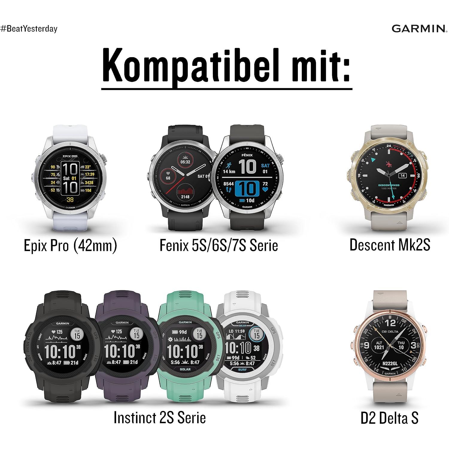 Garmin Ultrafit Nylon Bracelet - Flexible, Breathable, Durable And Comfortable