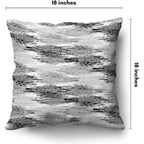Americanflat 18X18 Throw Pillow With Sewn-In Insert - All-In-One Decorative Pillows - No Cover Needed - Soft And Durable Cushion For Bed Or Sofa - Polyester - Black, Grey And White