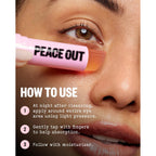 Peace Out Retinol Eye Jelly Stick, Hydrating Under Eye Treatment For Fine Lines & Wrinkles, With Encapsulated Retinol, Peptides & Squalane, Non-Irritating Formula (0.14 Oz)